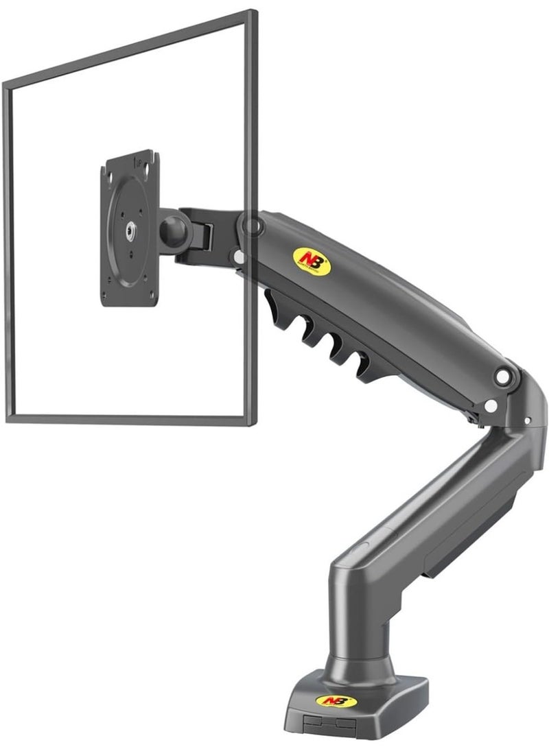 northbayou F80 Gas Spring Monitor Arm Mount with Full Motion Swivel and Tilt for 17-30 Inch Screens - Image 2